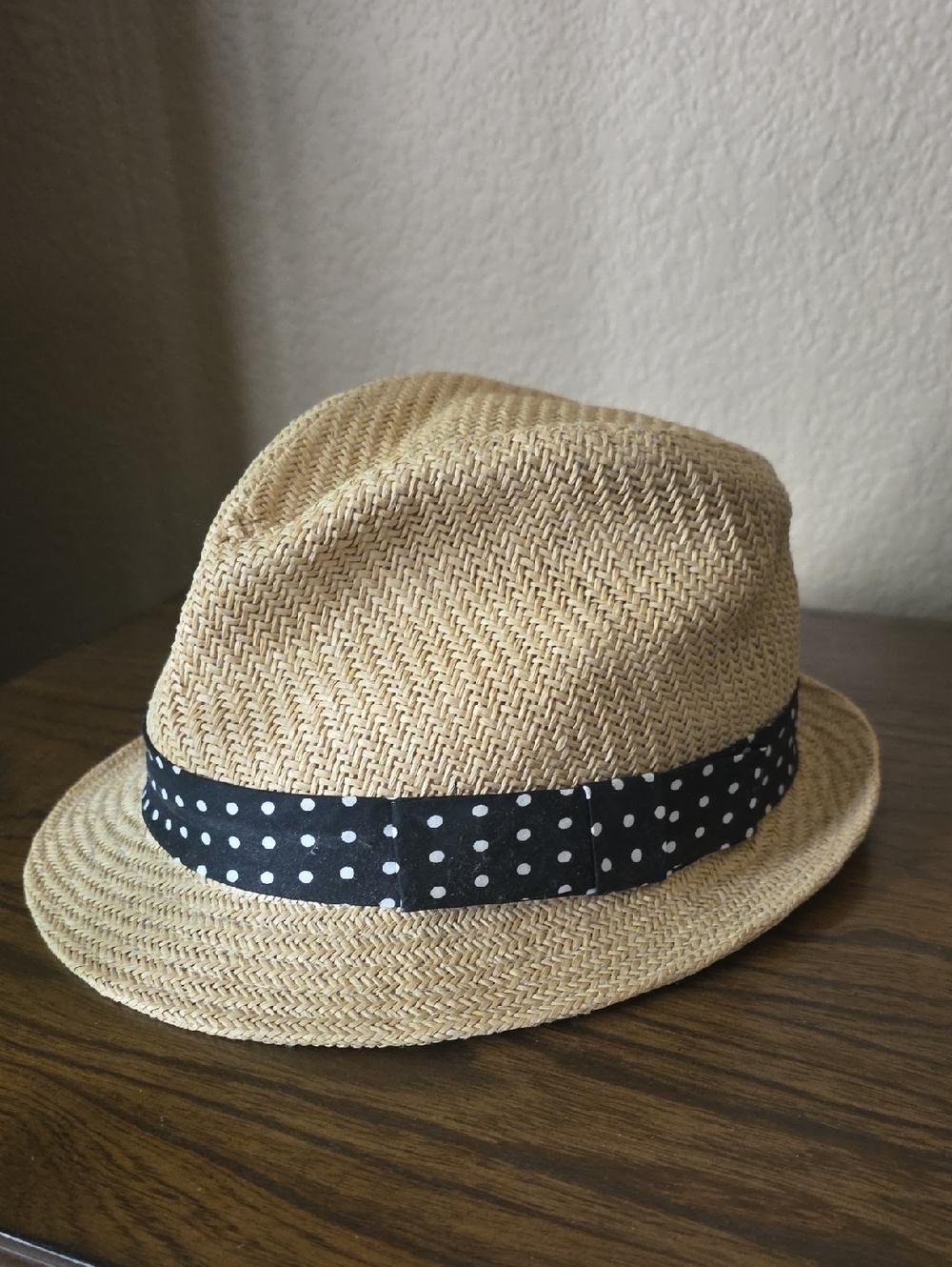 Arden B. Beige Straw Hat with Black Interior Label